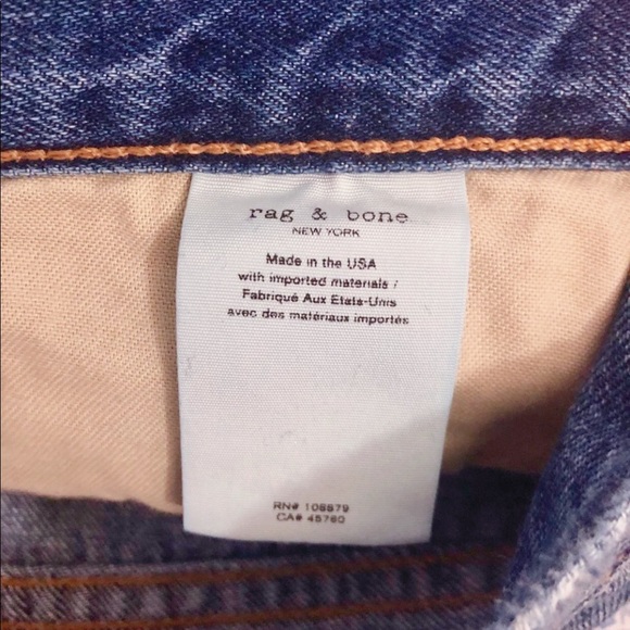 SOLD‼️ RAG & BONE Cut-Off Distressed Denim Shorts - Picture 6 of 8